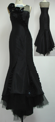 Ball dress CY1206A(black). (Ballkleid CY1206A (schwarz).)