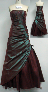 sell evening dress A130(wine red).