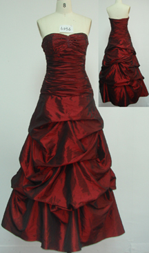 sell party dress6036(wine red).
