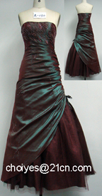 sell evening dress A130(wine red).