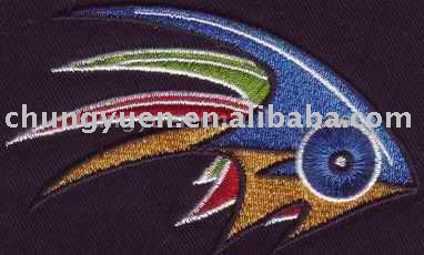 3D embroidery patch