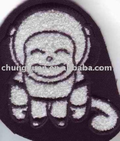 Chenille embroidery badge