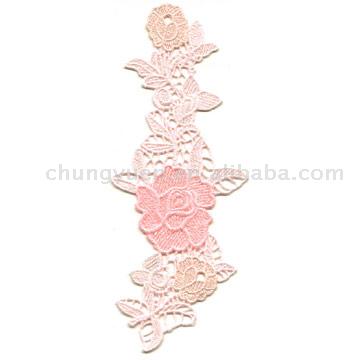 Multi-Color Embroidered Lace Patch