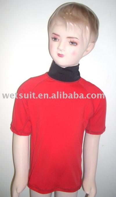 Rash Guard Shirt Kid`s short sleeves
