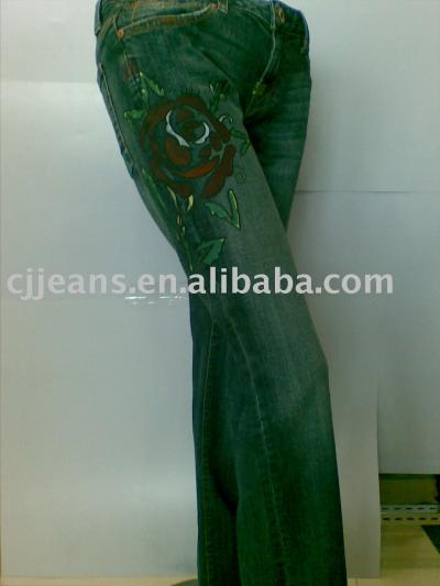 Lady `s Fit Denim Hosen (Lady `s Fit Denim Hosen)