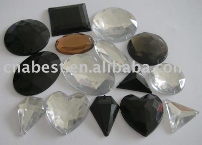 Sew on Acrylic Rhinestone - with double hole (Annähen Acryl Strass - mit Doppel-Loch)