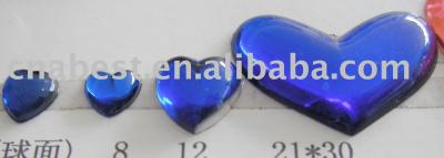 Acrylic Rhinestone - heart (Acrylique Strass - Coeur)