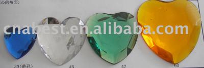 Acrylic Rhinestone - heart sahpe (Acryl Strass - Herz sahpe)