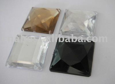 Acrylic Rhinestone - big square shape