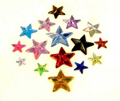 Acrylic Rhinestone - star shape with holes (Акриловые Rhinestone - звезда формы с отверстиями)