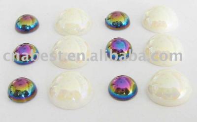 Acrylic Rhinestone-half ball,AB color (Acryl Strass-Halbkugel, AB Farbe)
