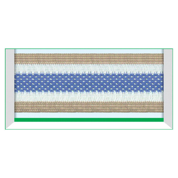 Knitted Color Stripe Elastic (Трикотажное можетпривести Упругие)