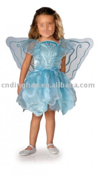 Blue Pixie Fairy Childs Costume