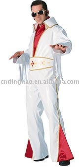 50`s White Vinyl Rock Star costume (50`s White Vinyl Rock Star costume)