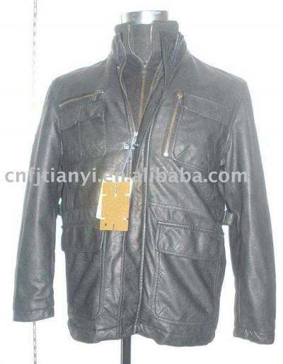 Mens Leather Coat (Mens Leather Coat)