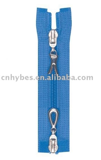 5# Nylon Zipper 2 Way O/E A/L with Plastic PIN %26 PIN (5 # Nylon Zipper 2 Way O / EA / L avec Plastic PIN% 26 PIN)