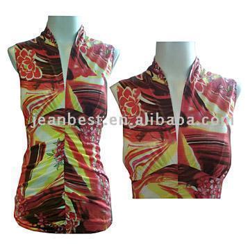 Mandarin Collar Sleeveless Top (Mandarin Collar Sleeveless Top)
