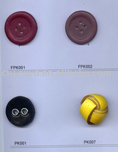 leather button