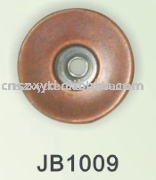 Jeans button with single prong
