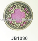 Jeans button with stone