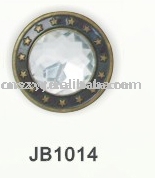 Jeans button with stone