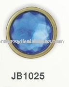 Jeans button with stone