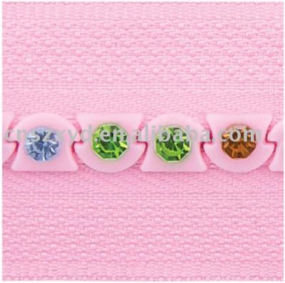 rhinestone zipper (rhinestone zipper)