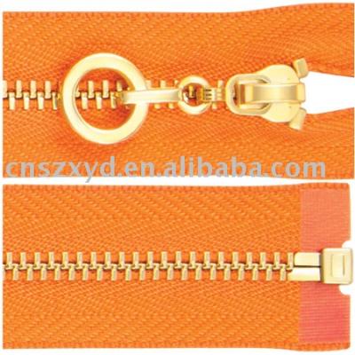 brass zipper (Messing-Reißverschluss)
