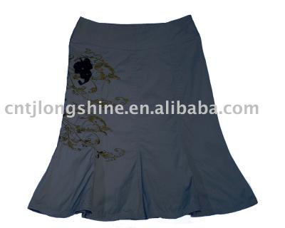 Ladie`s cotton washed skirts