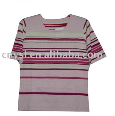 Ladies` anomaly stripe top - DM0013 (Mesdames `top rayé anomalie - DM0013)