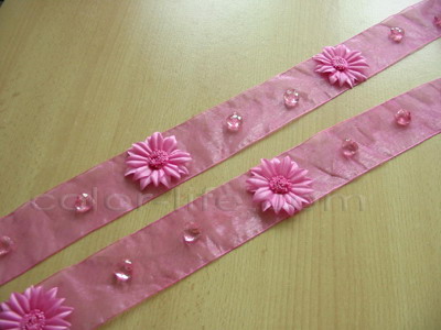 Organza Ribbon, Flower Deco (Лента органза, Цветочные Deco)