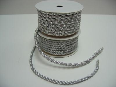 Silver twist cord