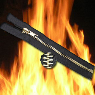 Feuerhemmend Reißverschluss mit Metall-Zähne (Feuerhemmend Reißverschluss mit Metall-Zähne)