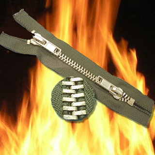 Feuerhemmend Reißverschluss mit Metall-Zähne (Feuerhemmend Reißverschluss mit Metall-Zähne)