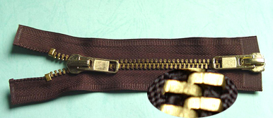 No. 8 Two-Way Open-End Brass Zipper (No. 8 Two-Way Open-End Brass Zipper)