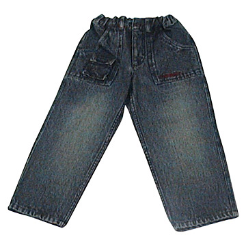 Regular Ramie / Cotton Denim Pants (Регулярный раме / Хлопчатобумажные брюки джинсовые)