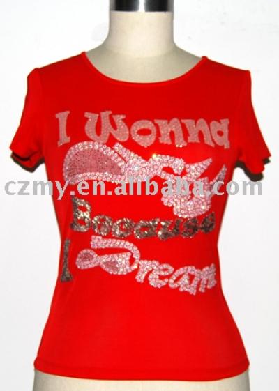 MY-54076 Ladies` Craft Fashion t-shirt (MY-54076 Дамские моды Craft футболку)