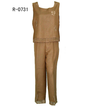 ladies` 2 pcs capri set (ladies` 2 pcs capri set)