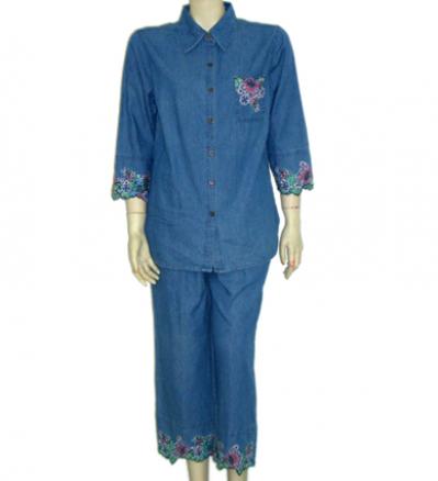Denim Capri Set (Denim Capri Set)