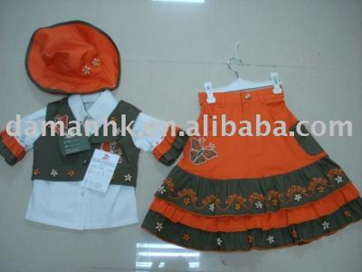 girls garment 4pcs set (girls garment 4pcs set)