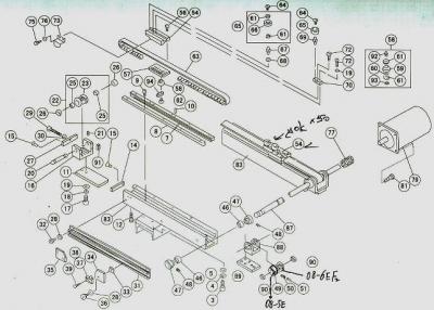 Parts (X-Axis Driver System) (Parts (X-Achse Driver System))
