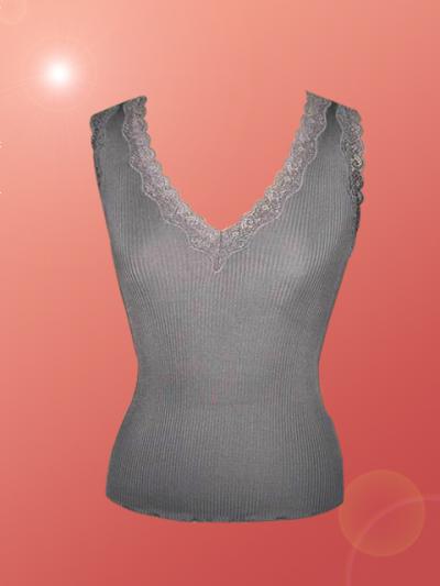 silk rib top (silk rib top)
