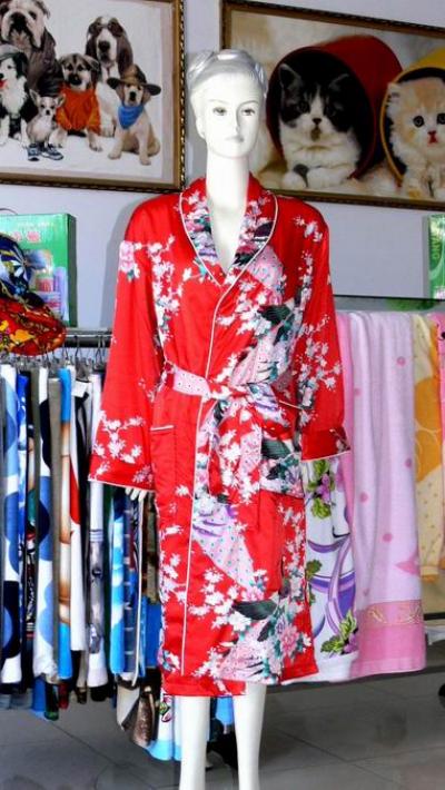 Silk Bathrobe And Evening Dress (Silk Bathrobe And Evening Dress)