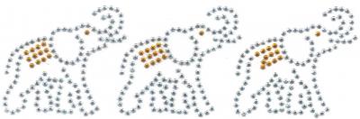 Iron-on AA rhinestuds transfer (Un transfert sur tissu AA Rhinestuds)