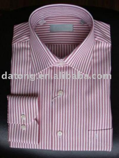 men`s stripe long sleeve shirt (Men `s Streifen Langarm Shirt)