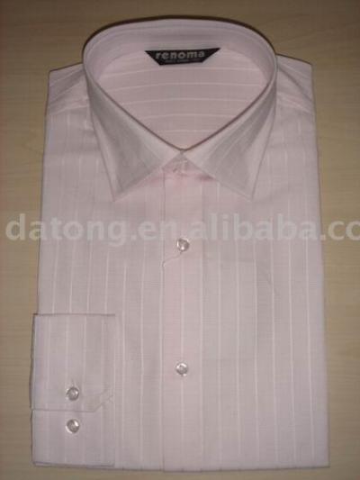 men`s pink stripe shirt (Men `s rosa Streifen-Shirt)