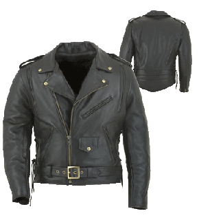 Leather Motorbike Jacket (Veste en cuir deux-roues)