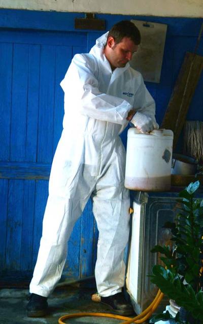 Colorful Bwf Hooded Coverall (Colorful BWF Kapuzenoverall)