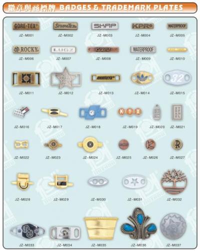 Badges, Trademark plates (Badges, plaques de marques)