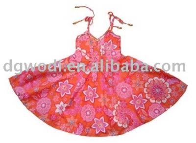 Girls` dress (Girls` dress)
